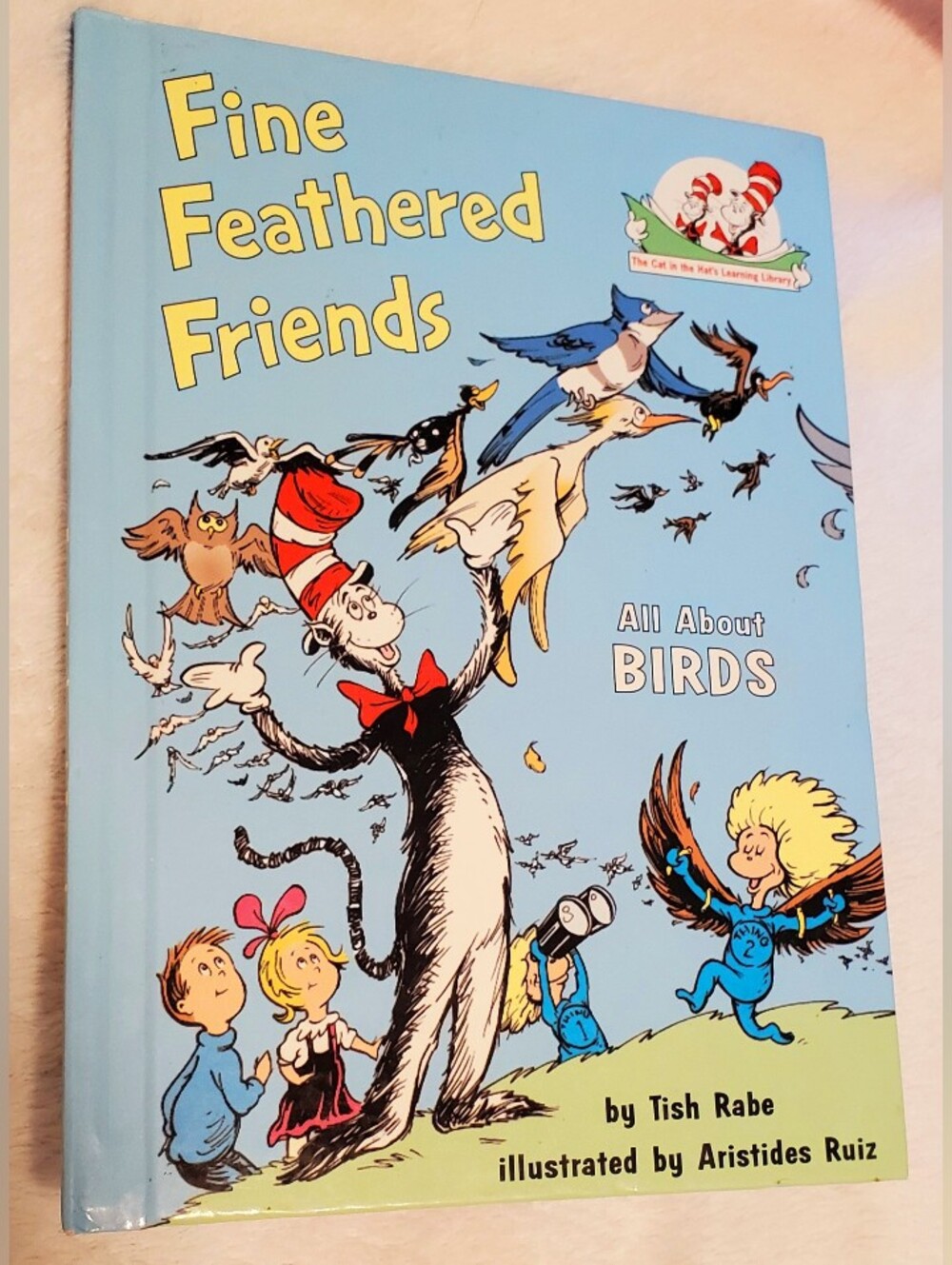 Dr. Seuss Light Blue 'Fine Feathered Friends: All About Birds' Hard Cover Book.